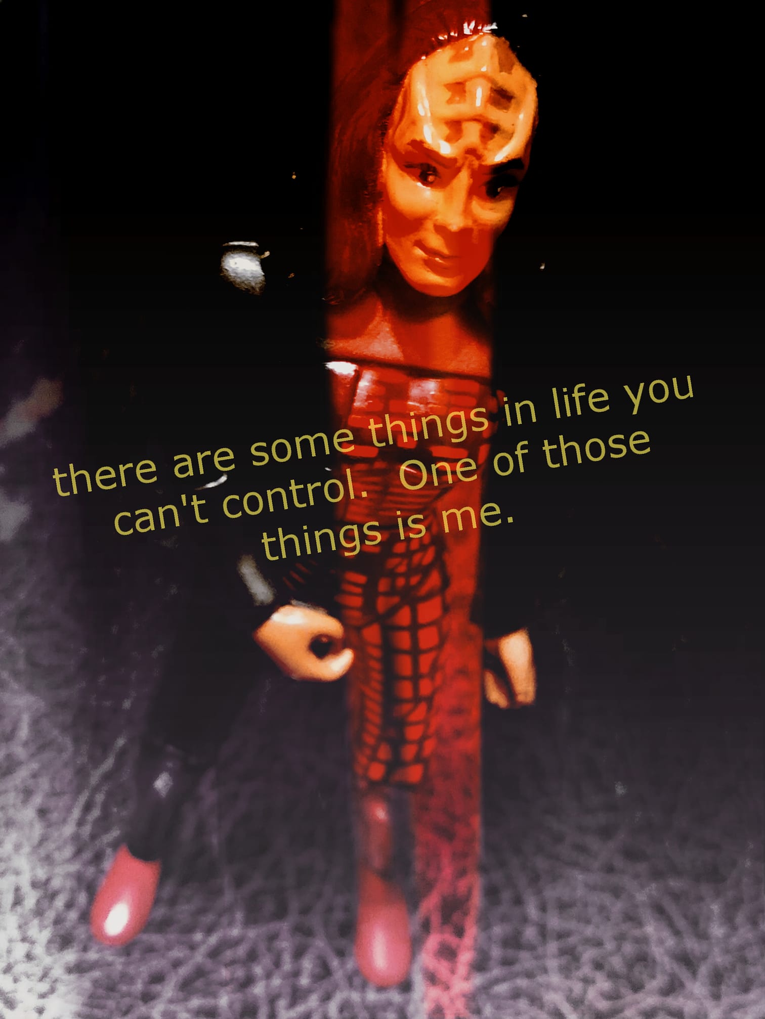 The meme is a picture of a Star Trek character, Data, with a caption that reads: "There are four things you can't change: the past, the truth, the facts, and the law." However, the text is actually a misquote and says: "There are four things you can't change: the past, the truth, the facts, and the law. The law is constantly changing."